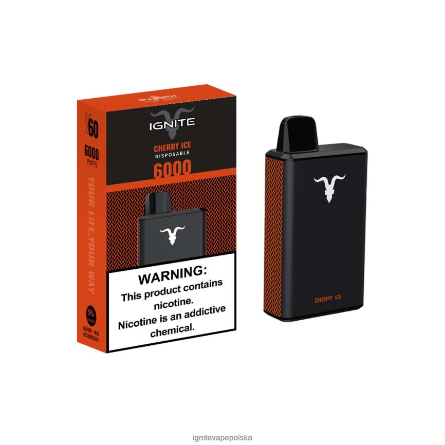 Ignite Vape Polska | IGNITE V60 długopis do waporyzacji lód wiśniowy 0648NZ31